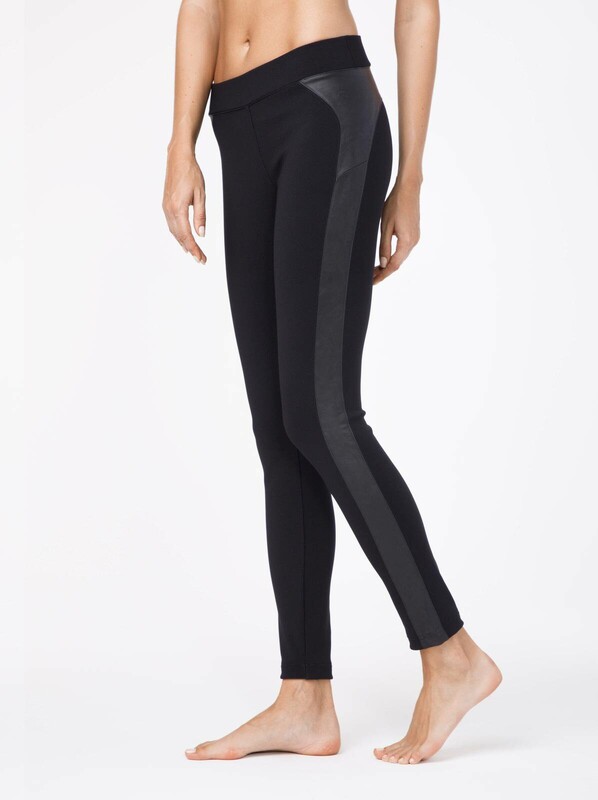 Леггинсы женские CONTE Ультрамодные леггинсы с лампасами из искусственной кожи DIVA